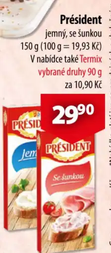 CBA Président jemný, se šunkou nabídka