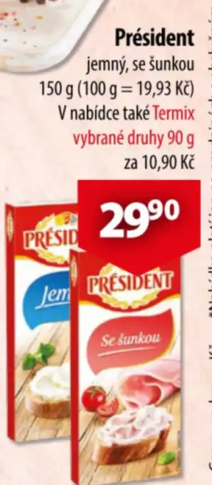 CBA Président jemný, se šunkou nabídka