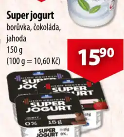 CBA Super jogurt borůvka, čokoláda, jahoda nabídka