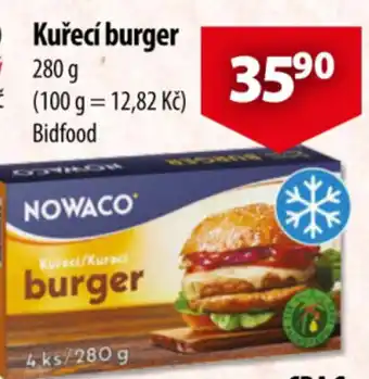 CBA Kureci burger nabídka