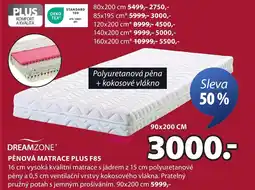 JYSK Pěnová matrace plus F85 nabídka