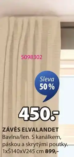 JYSK Závěs elvalandet nabídka