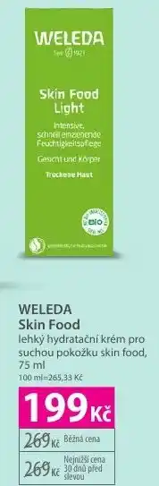 Hebe WELEDA Skin Food lehký hydratační krém pro suchou pokožku skin food nabídka