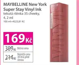 Hebe MAYBELLINE New York Super Stay Vinyl Ink nabídka