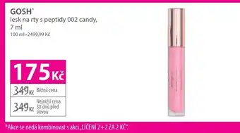 Hebe GOSH lesk na rty s peptidy 002 candy nabídka