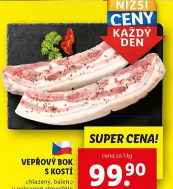 Lidl Vepřový bok s kostí nabídka