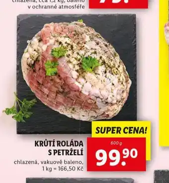 Lidl Krůtí roláda s petrželí nabídka