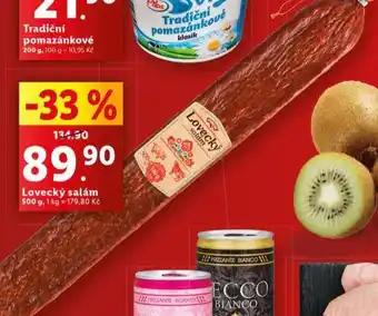 Lidl Lovecký salám nabídka