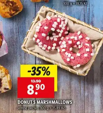 Lidl Donut s marhmallows nabídka