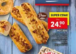 Lidl Hot dog nabídka