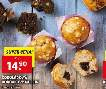 Lidl Čkoládový / borůvkový muffin nabídka