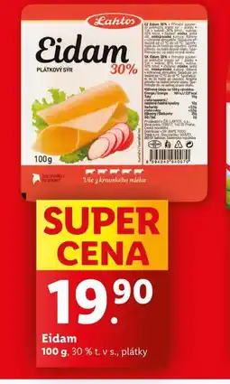 Lidl Eidam 30%plátky nabídka