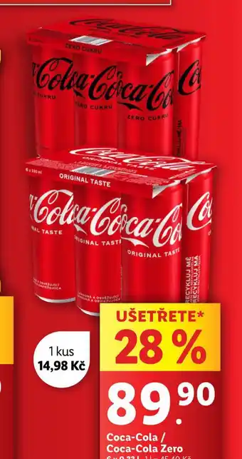 Lidl Coca cola / zero nabídka