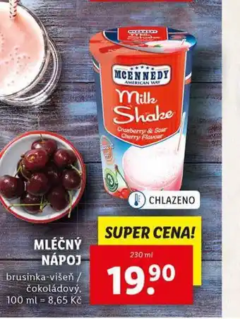 Lidl Mléčný nápoj nabídka