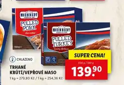 Lidl Trhané krůtí / vepřové maso nabídka