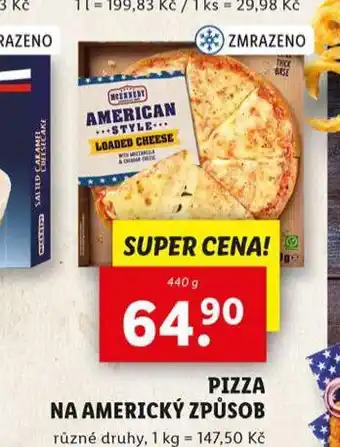 Lidl Pizza na americký způsob nabídka