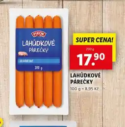 Lidl Lahůdkové párečky nabídka