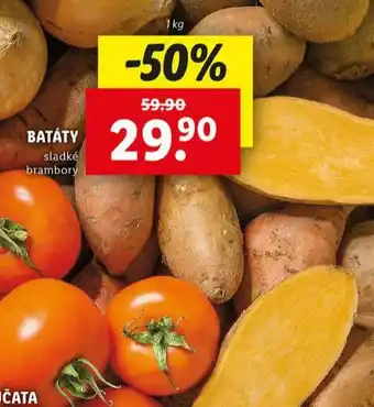 Lidl Batáty nabídka