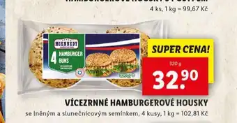 Lidl Vícezrnné hamburgerové housky nabídka