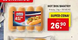 Lidl Hot dog bagetky nabídka