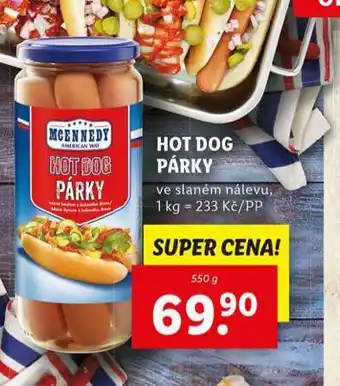 Lidl Hot dog párky nabídka