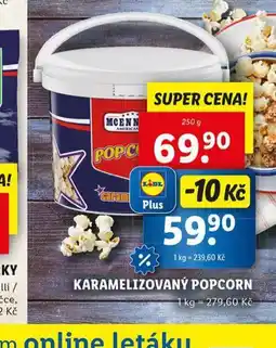 Lidl Karamelizovaný popcorn nabídka