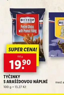 Lidl Tyčinky s arašídovou náplní nabídka