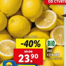 Lidl Bio citrony nabídka