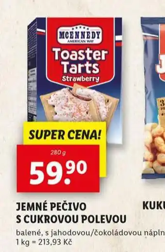 Lidl Jemné pečivo s cukrovou polevou nabídka