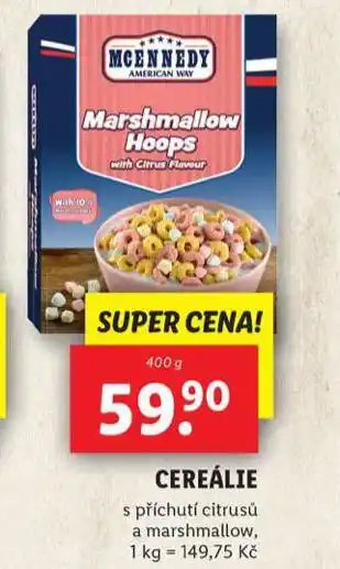 Lidl Cereálie nabídka