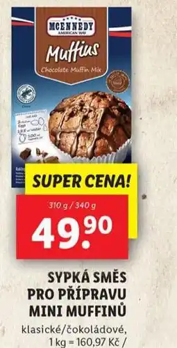 Lidl Sypká směs pro přípravu mini muffinů nabídka