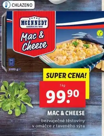 Lidl Mac & cheese bezvaječné těstoviny v omáčce z taveného sýra nabídka