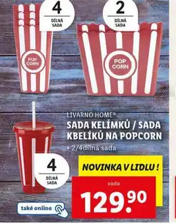 Lidl Sada kelímků / sada kbelíků na popcorn nabídka