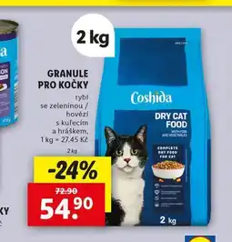 Lidl Coshiga granule pro kočky nabídka