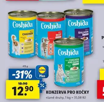 Lidl Coshida konzerva pro kočky nabídka