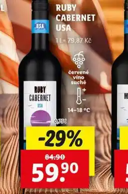 Lidl Ruby cabernet usa nabídka