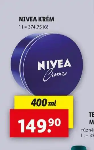 Lidl Nivea krém nabídka