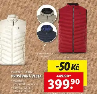 Lidl Pánská prošívaná vesta nabídka