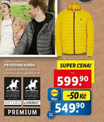 Lidl Pánská prošívaná bunda nabídka