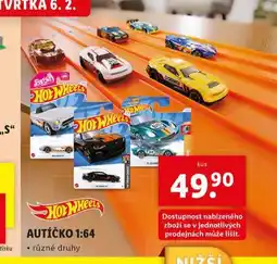 Lidl Autíčko hot wheels 1:64 nabídka