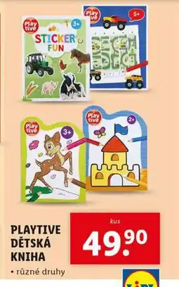 Lidl Playtive dětská kniha nabídka