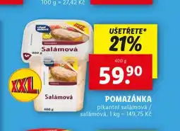 Lidl Pomazánka pikantní salámová / salámová nabídka