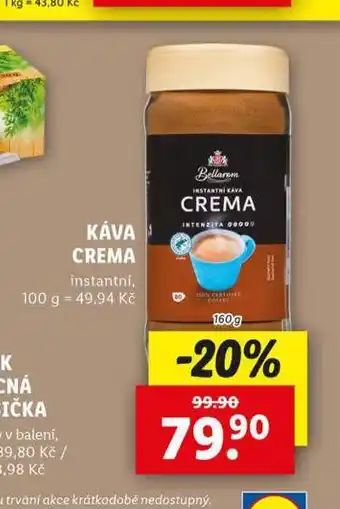 Lidl Káva crema nabídka