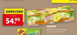 Lidl Ananas nabídka