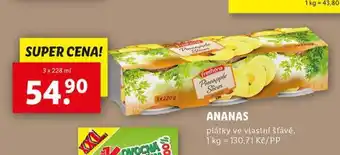 Lidl Ananas nabídka