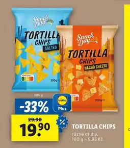 Lidl Tortilla chips nabídka