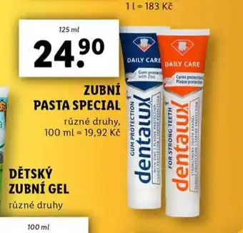 Lidl Zubní pasta speciál nabídka