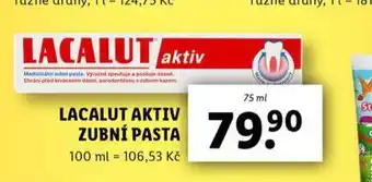 Lidl Lacalut aktiv zubní pasta nabídka