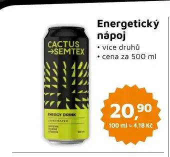 Můjobchod CACTUS→SEMTEX Energetický nápoj nabídka