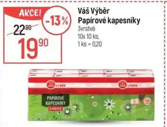 Globus Váš Výběr Papírové kapesníky nabídka